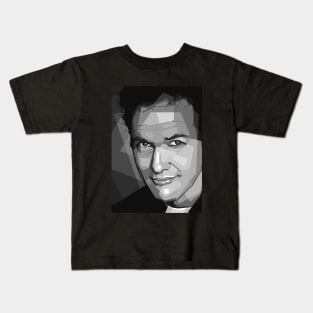 Norm Macdonald Grayscale Kids T-Shirt